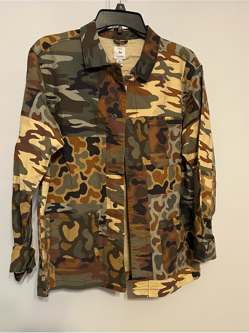 Camouflage Patchwork Field Jacket - Multicolor